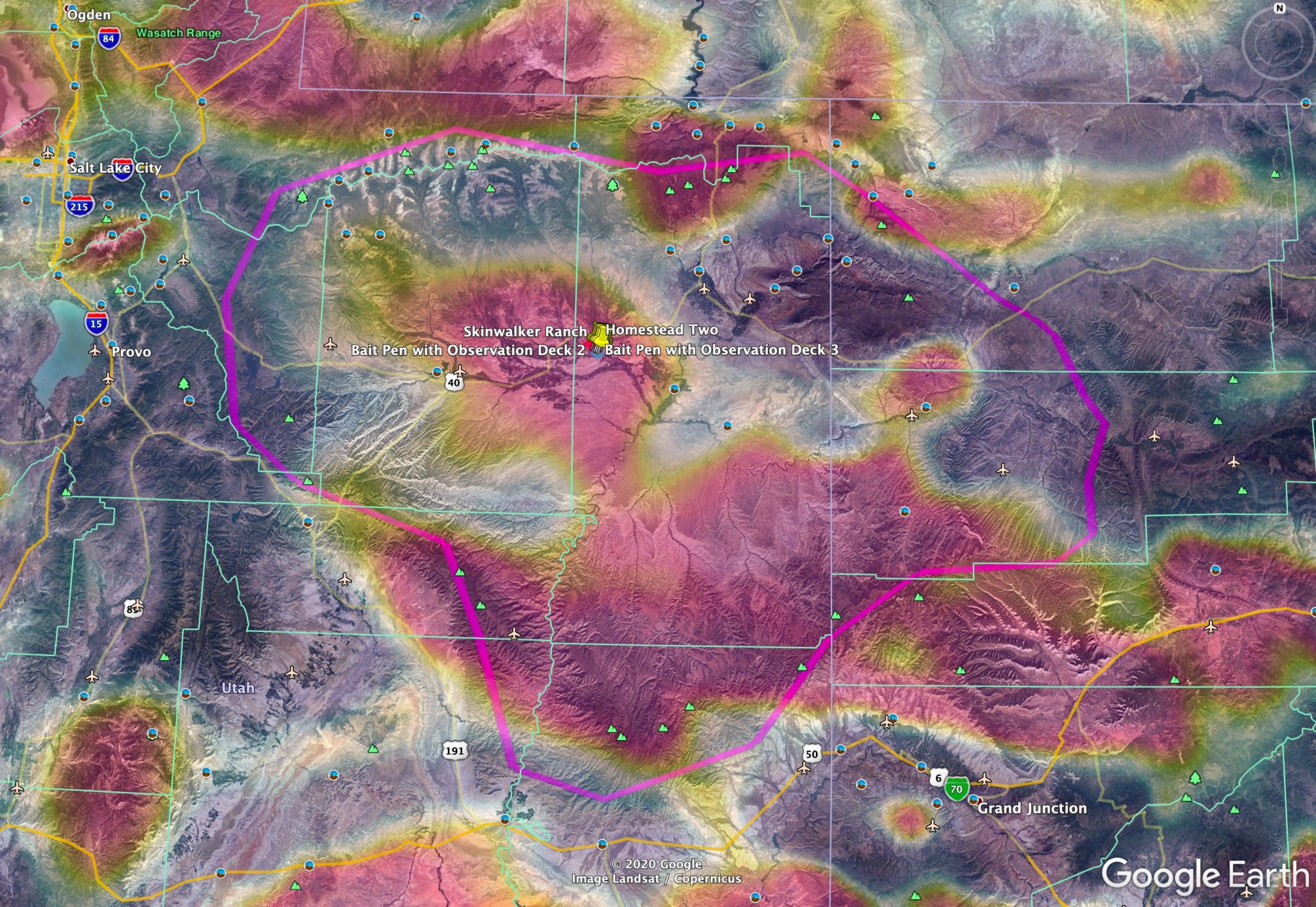Maps - Skinwalker Ranch - The Original Site of Skinwalker Ranch